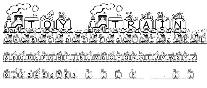 Toy Train font